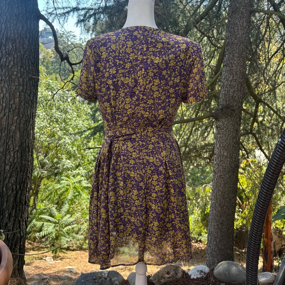 MELLODAY Purple and Yellow Floral Dress - Picture 6 of 9